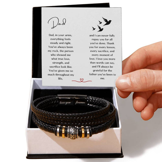 For Dad Love You Forever Bracelet