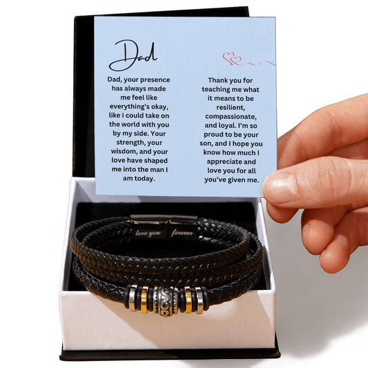 For Dad Love You Forever Bracelet