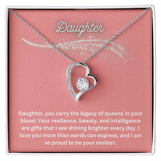 For My Daughter Forever Love Necklace